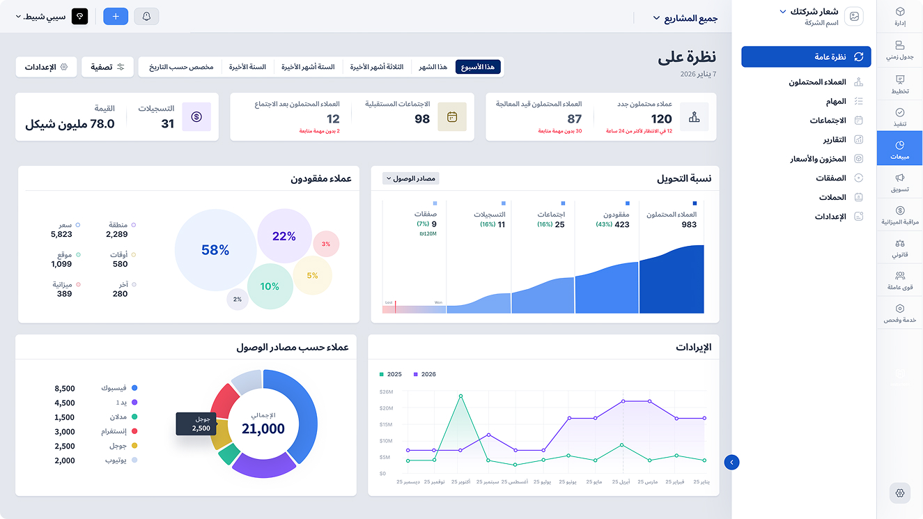 معاينة لوحدة إدارة البناء في VPlans