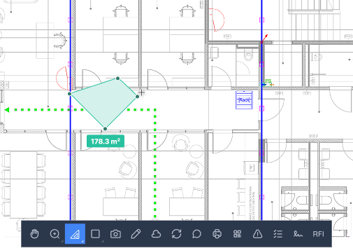 Measure Distances and Areas on Plans
